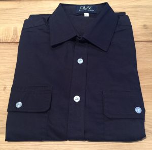 Ladies Dust Collection Work Shirt Navy